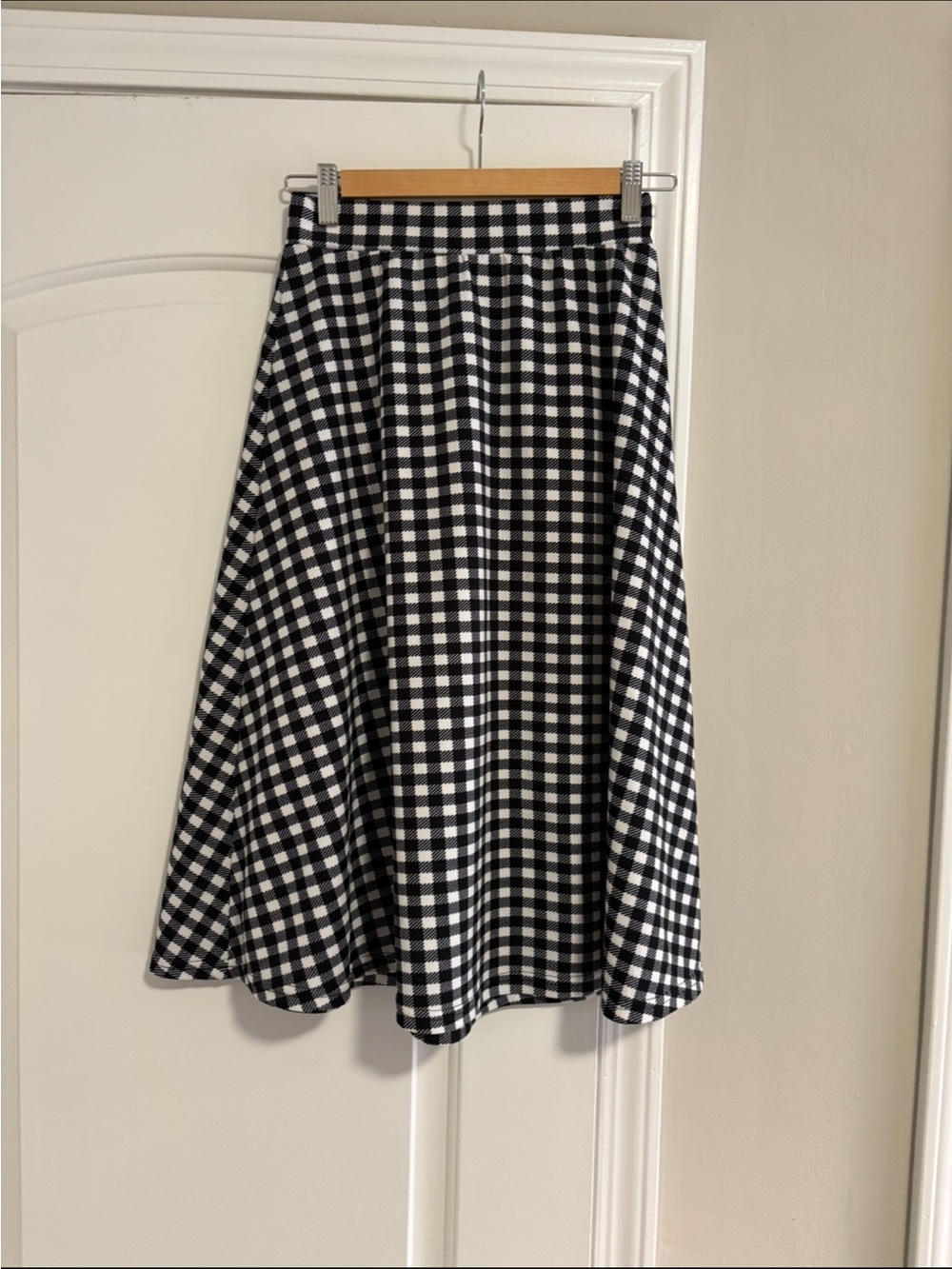 TEMT, Gingham Maxi Skirt, Size Small